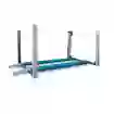 4-pillar lift checks the angle of 4-ton wheel placement